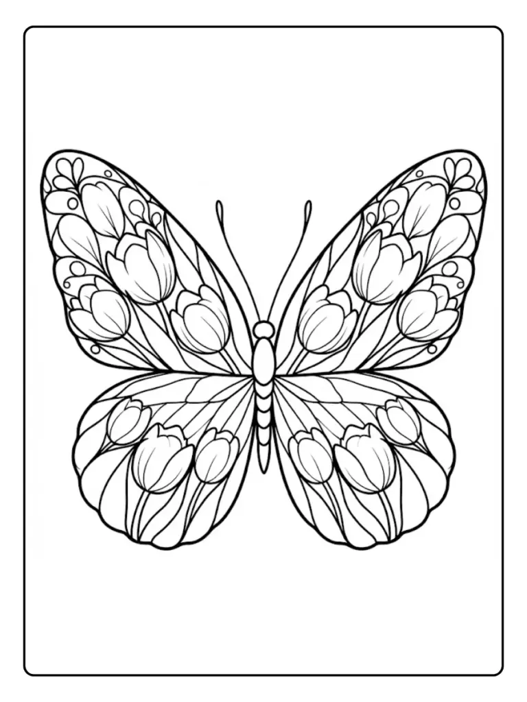 Farfalle Disegni Da Colorare
