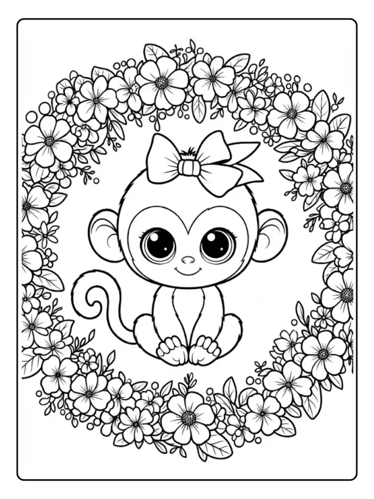 Rscimmia Da Colorare