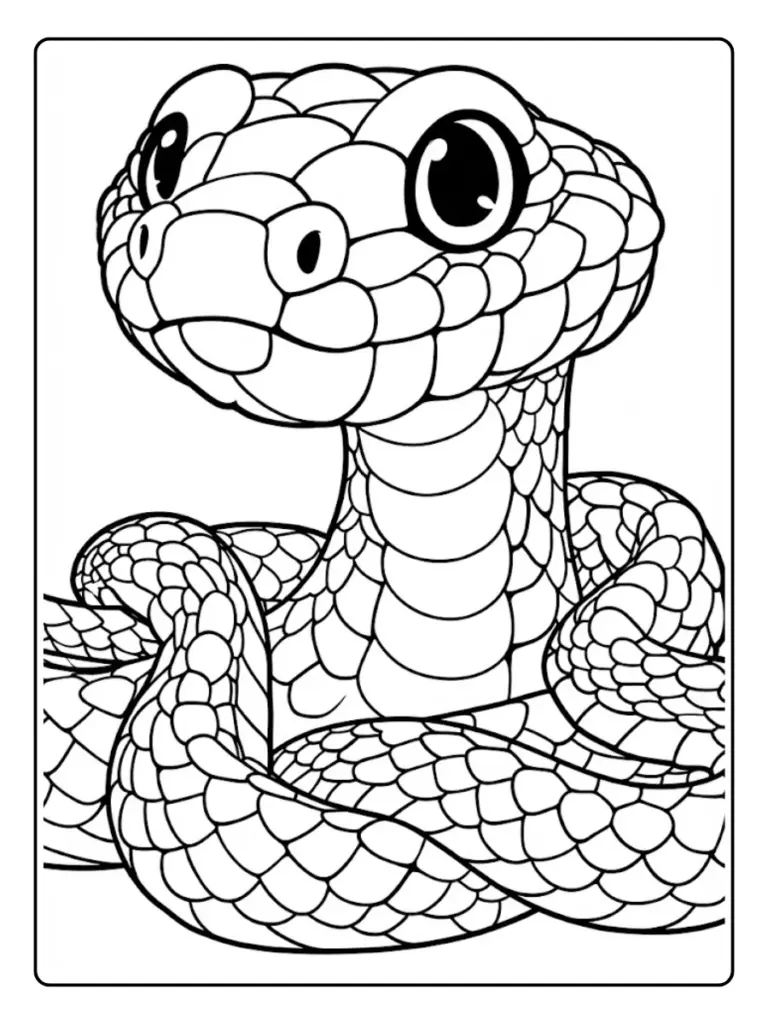 Serpente Da Colorare