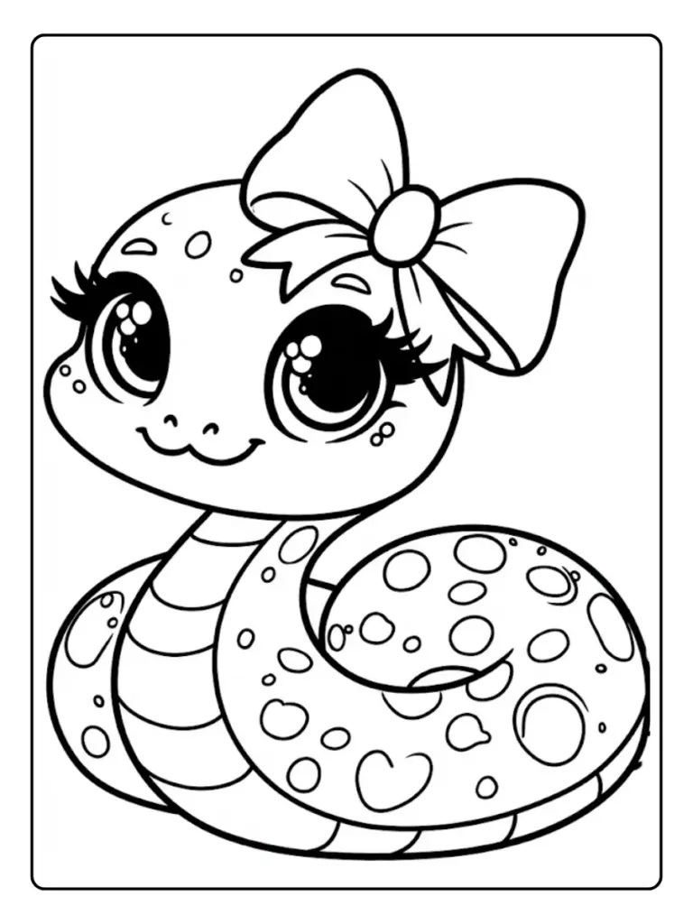 Serpente da Colorare