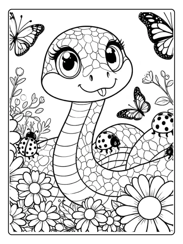 Serpente Da Colorare