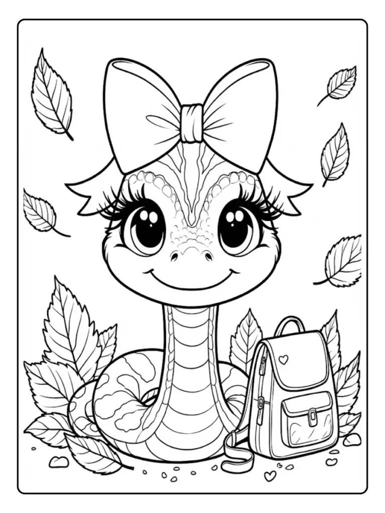 Serpente Da Colorare