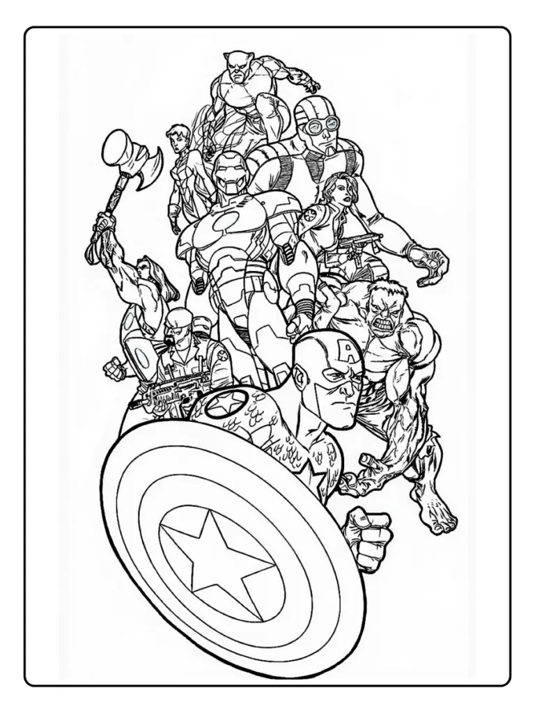 Avengers Da Colorare 1
