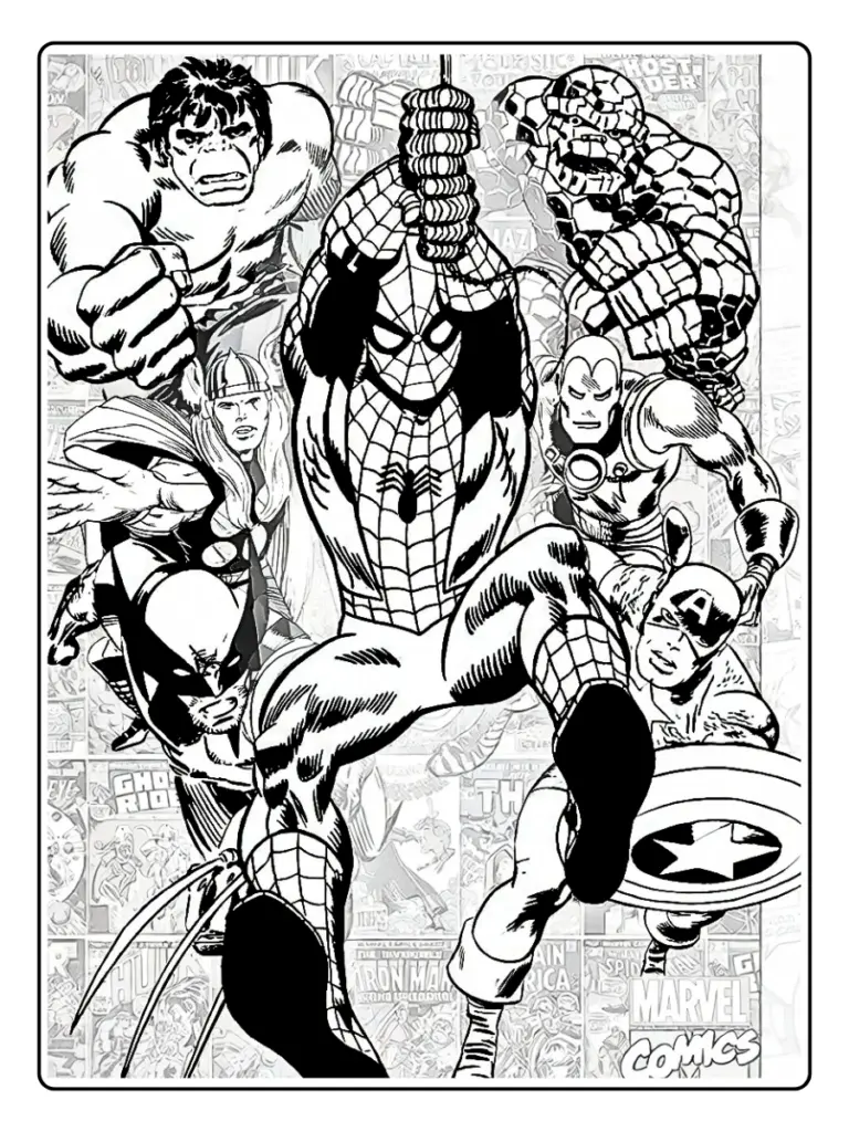 Avengers Da Colorare 13