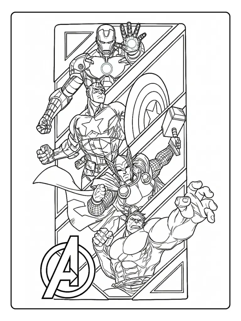 Avengers da Colorare