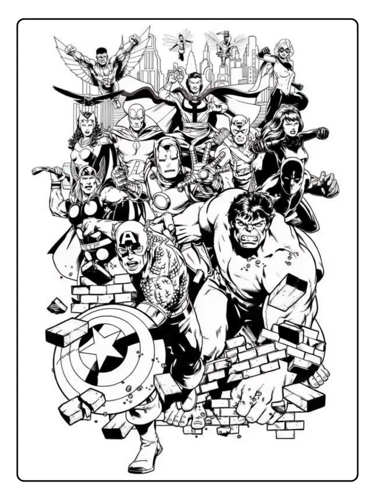 Avengers Da Colorare 8