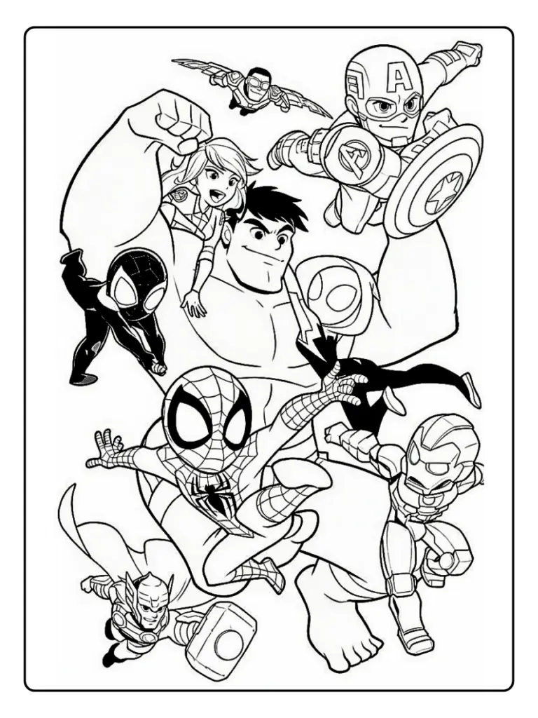 Avengers Da Colorare 9