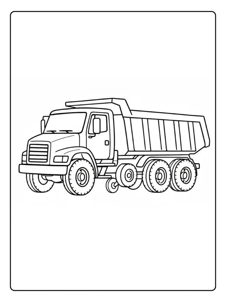 Camion da Colorare: 50+ Disegni Gratuiti da Stampare (PDF)