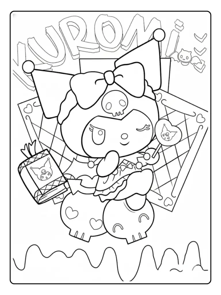 Disegni Kuromi da Colorare (1)