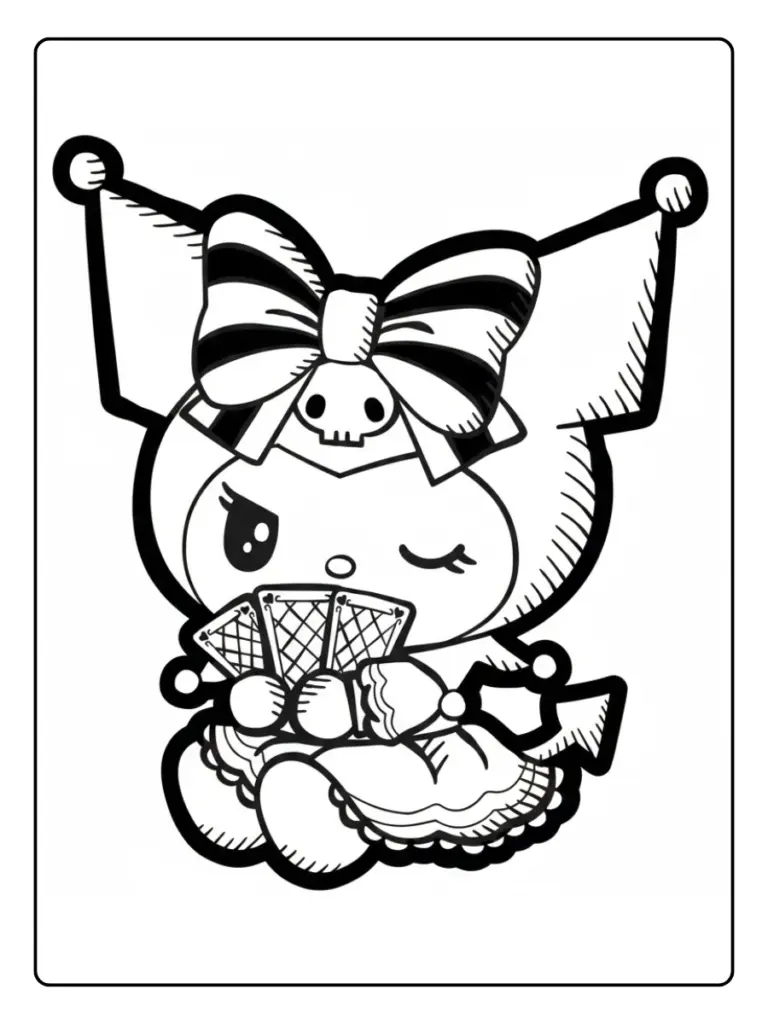 Disegni Kuromi da Colorare (11)