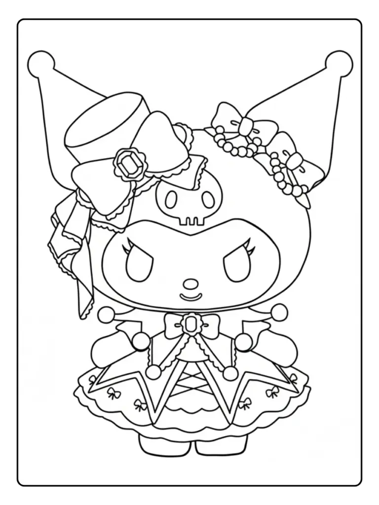 Disegni Kuromi da Colorare (13)