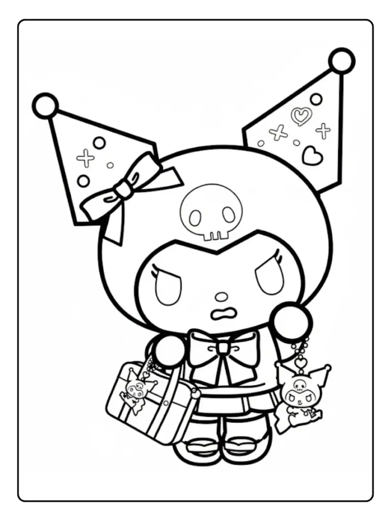 Disegni Kuromi da Colorare (14)