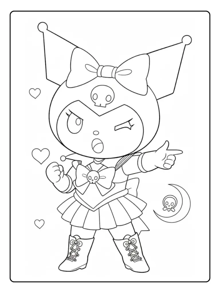 Disegni Kuromi da Colorare (15)