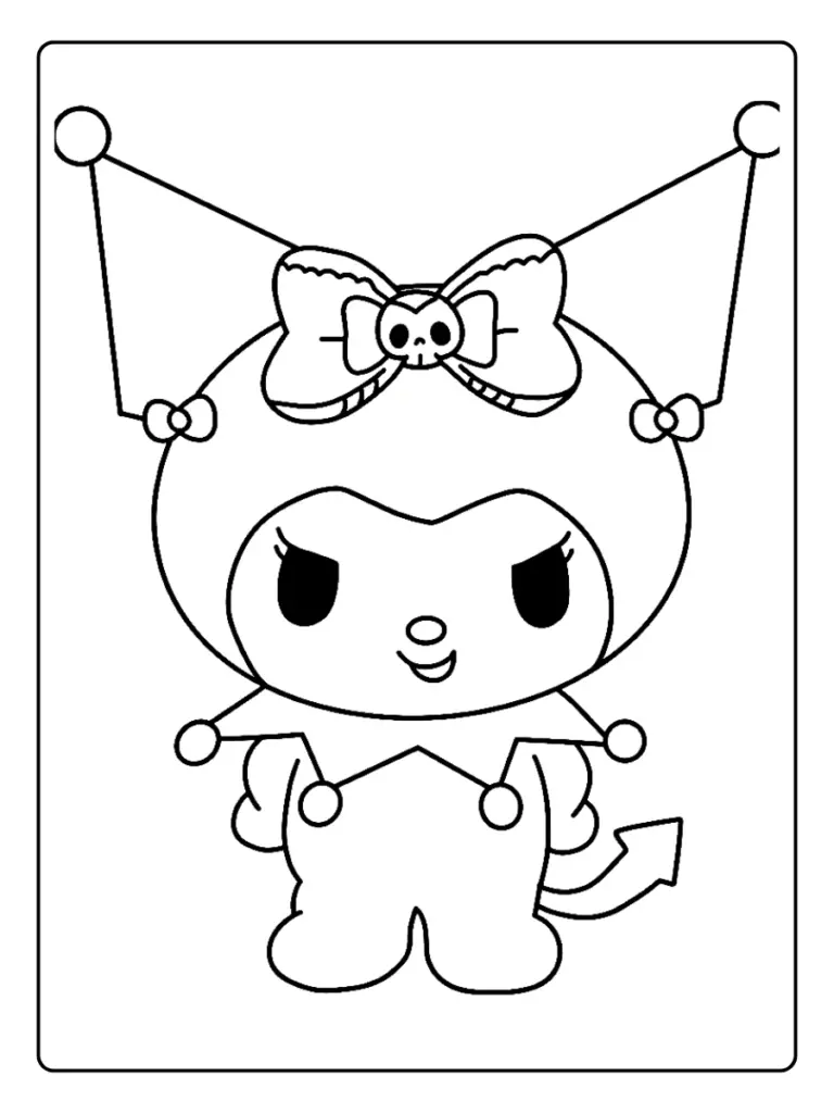 Disegni Kuromi da Colorare (5)