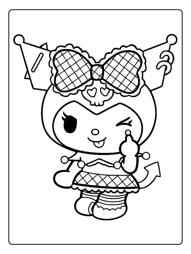 Disegni Kuromi da Colorare (8)