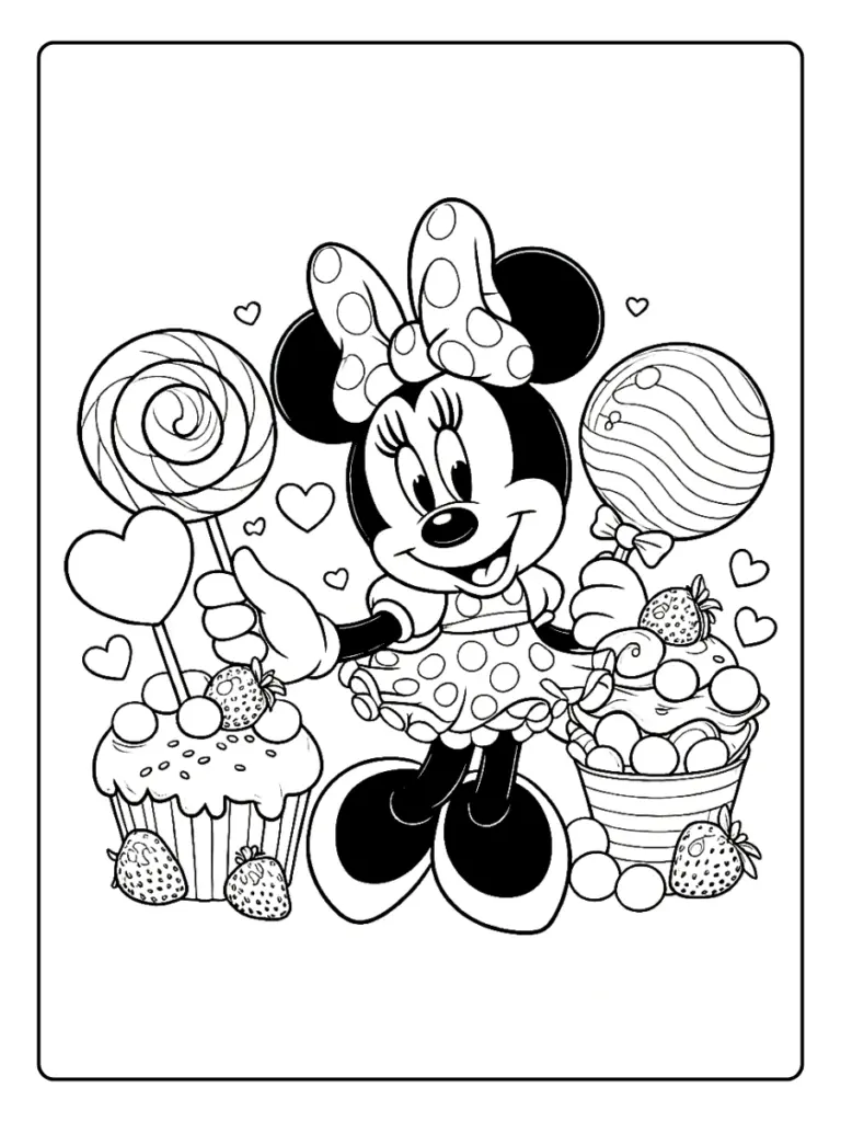 Disegni Minnie da Colorare (11)