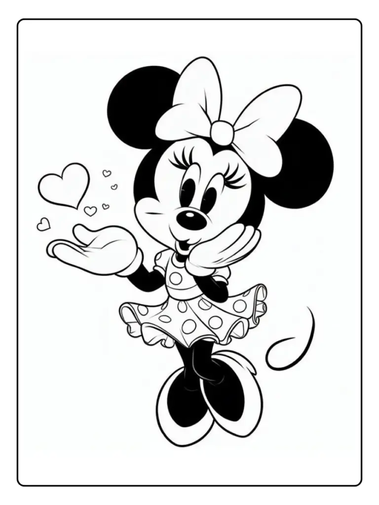 Disegni Minnie da Colorare (3)