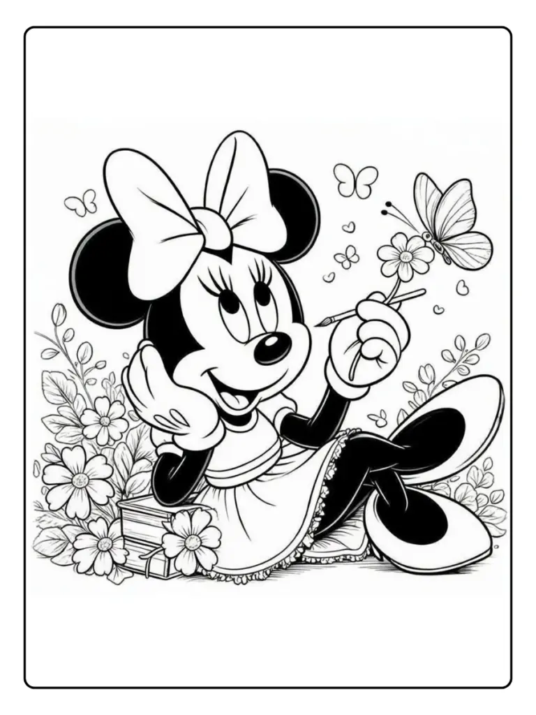 Disegni Minnie da Colorare (6)
