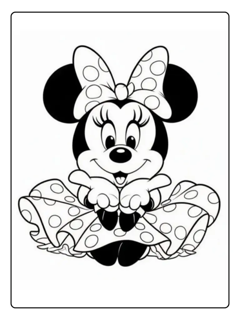 Disegni Minnie da Colorare (7)
