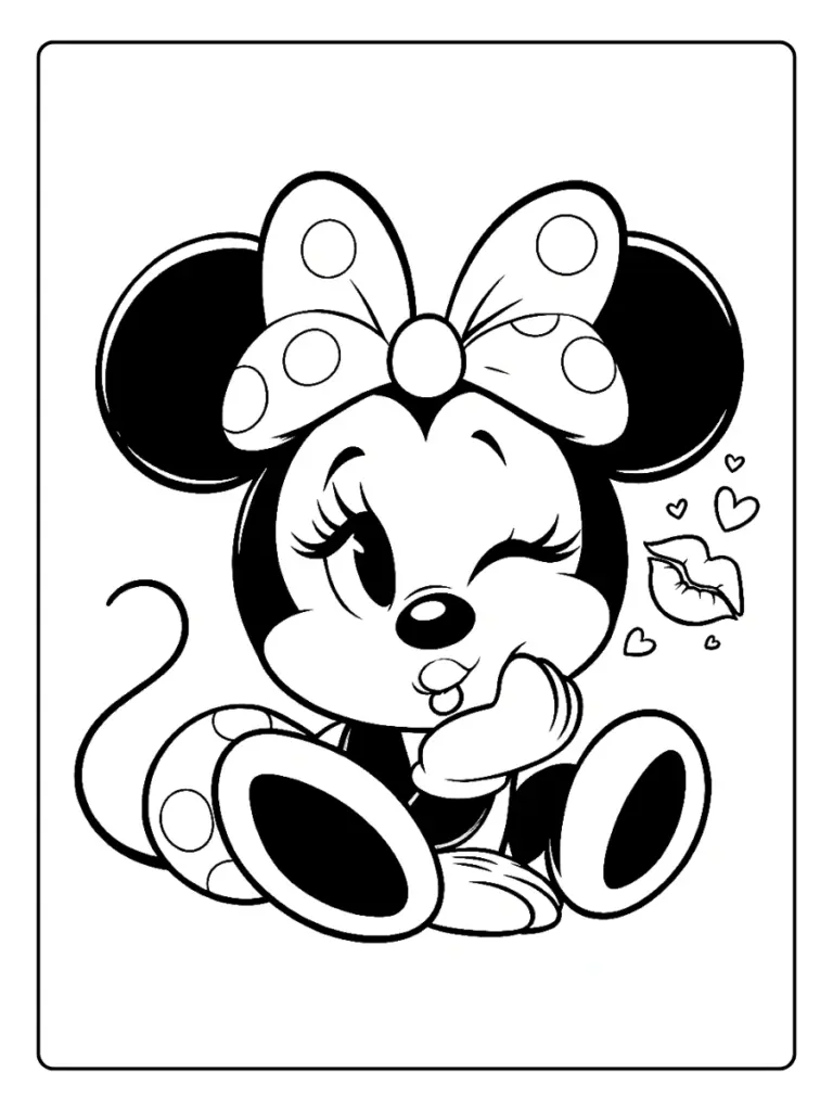 Disegni Minnie da Colorare (9)