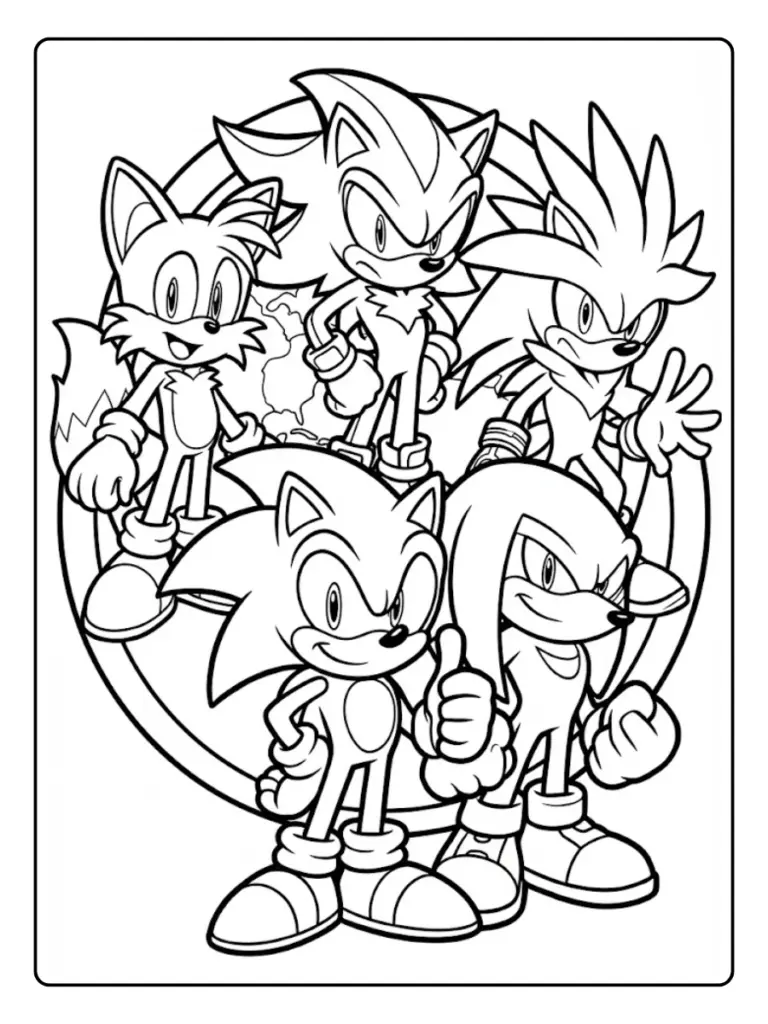 Disegni Sonic 3 da Colorare (2)