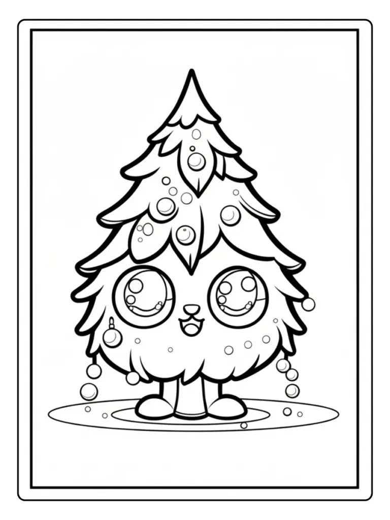 Disegni da Colorare Albero Natale (2)