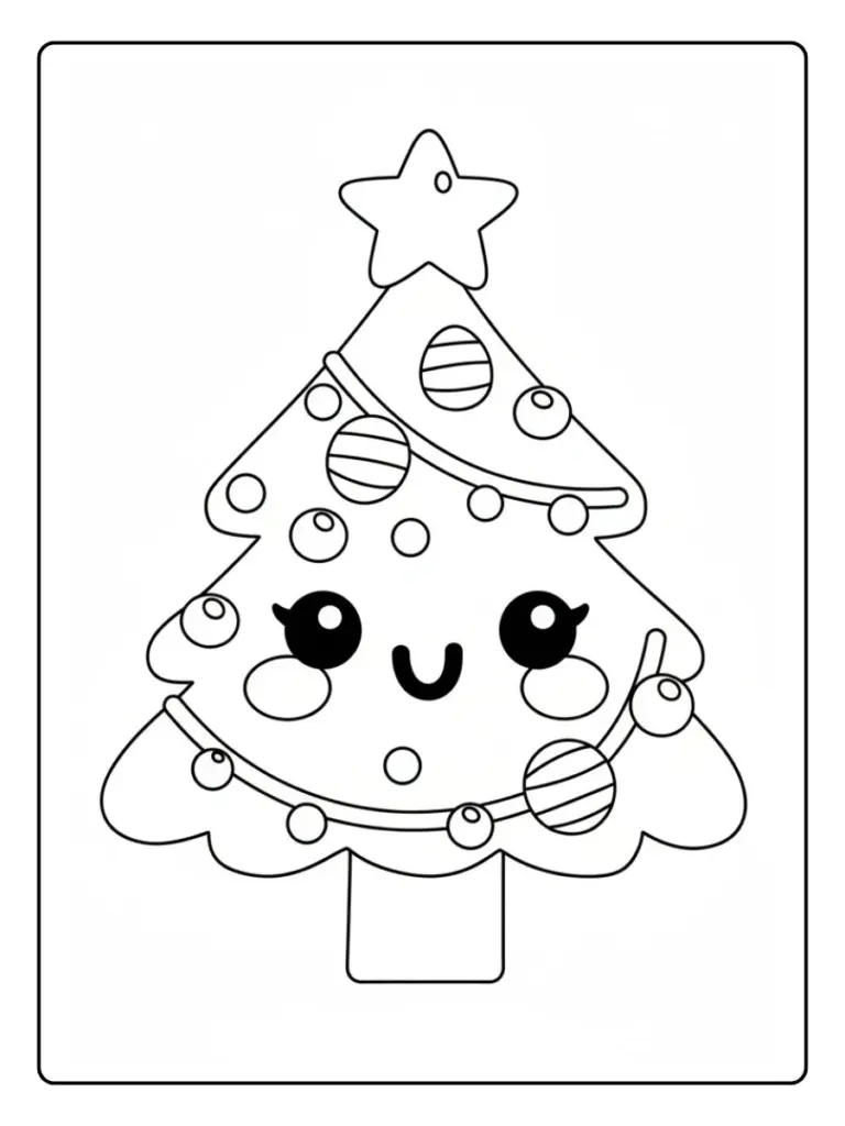 Disegni da Colorare Albero Natale (3)