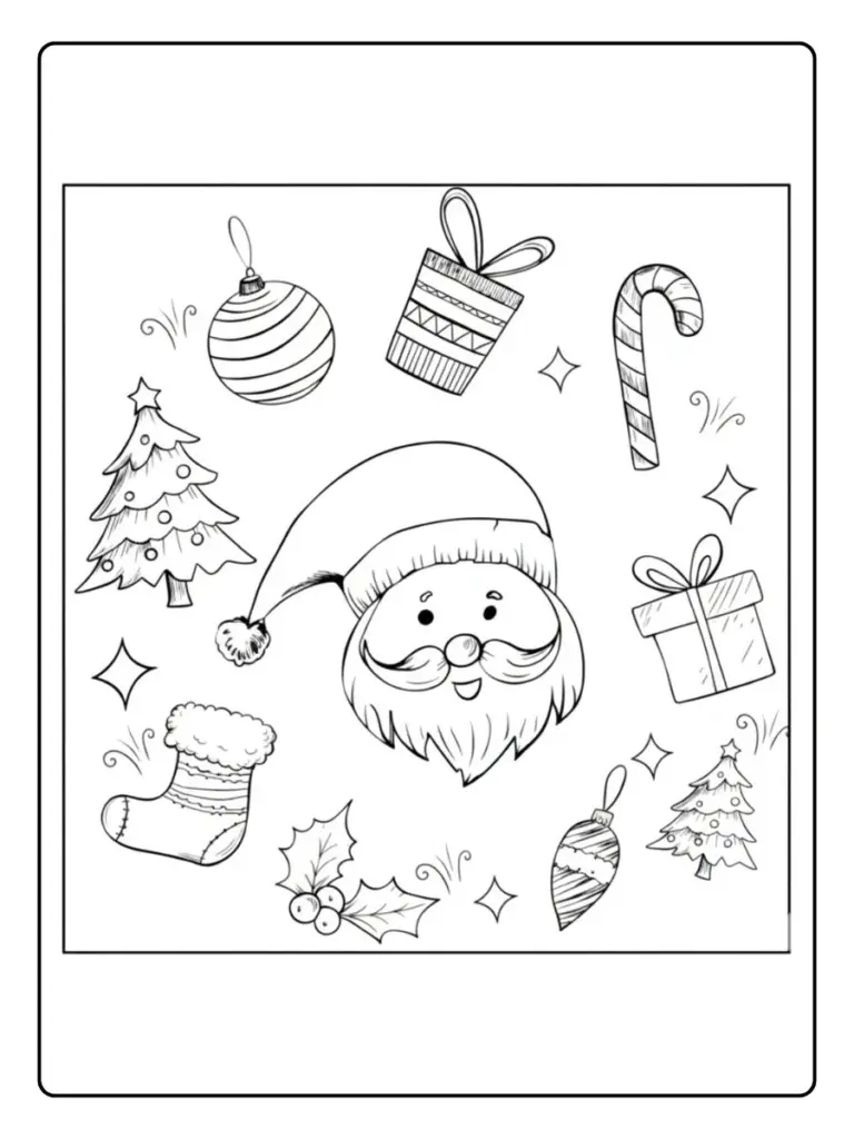 Disegni da Colorare Babbo Natale (11)