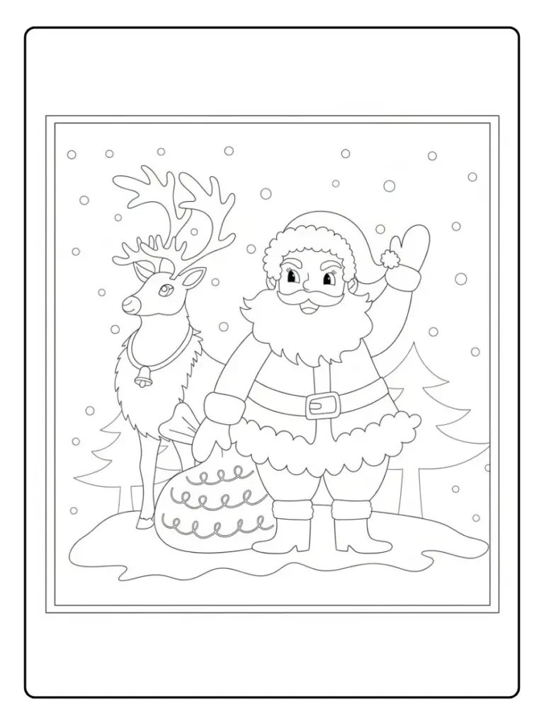 Disegni da Colorare Babbo Natale (12)
