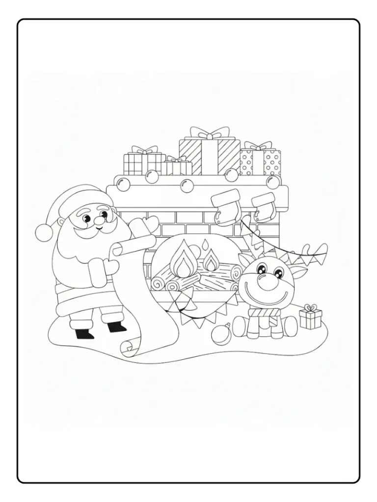 Disegni da Colorare Babbo Natale (14)