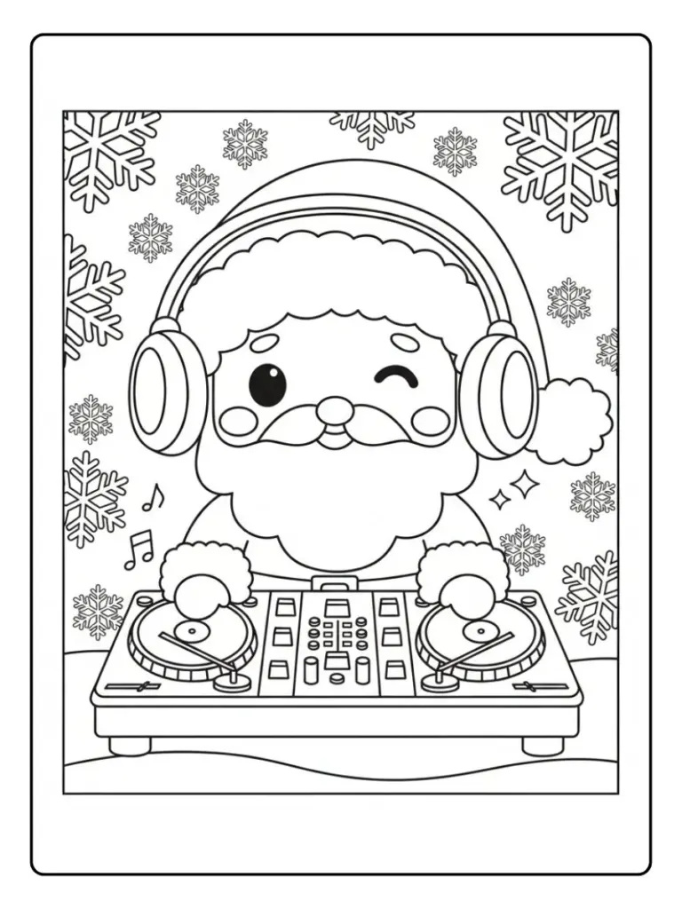 Disegni da Colorare Babbo Natale (15)