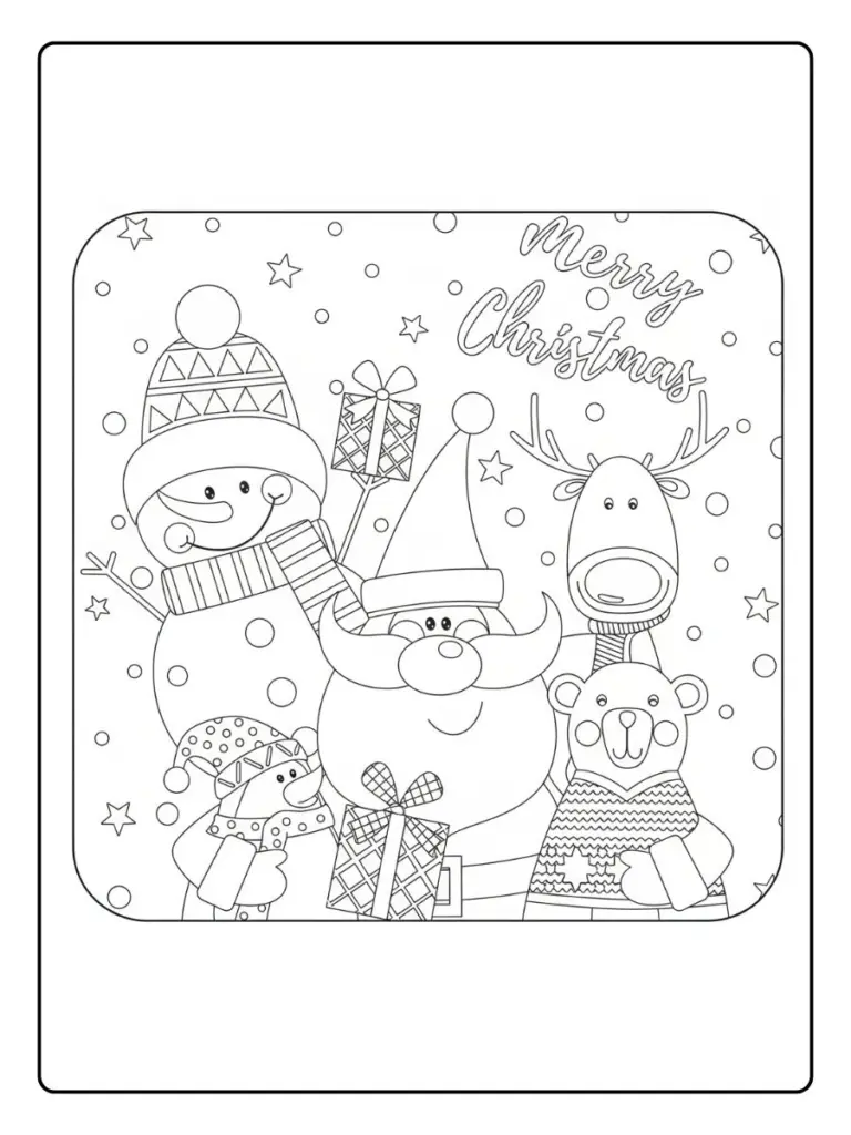 Disegni da Colorare Babbo Natale (2)