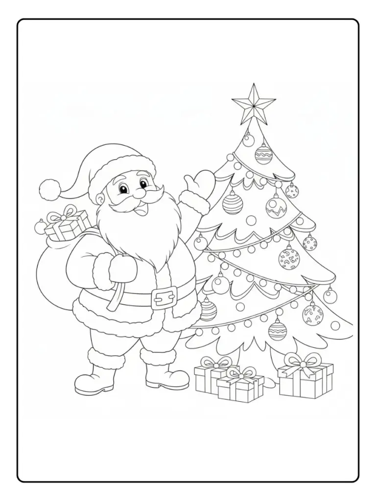 Disegni da Colorare Babbo Natale (3)