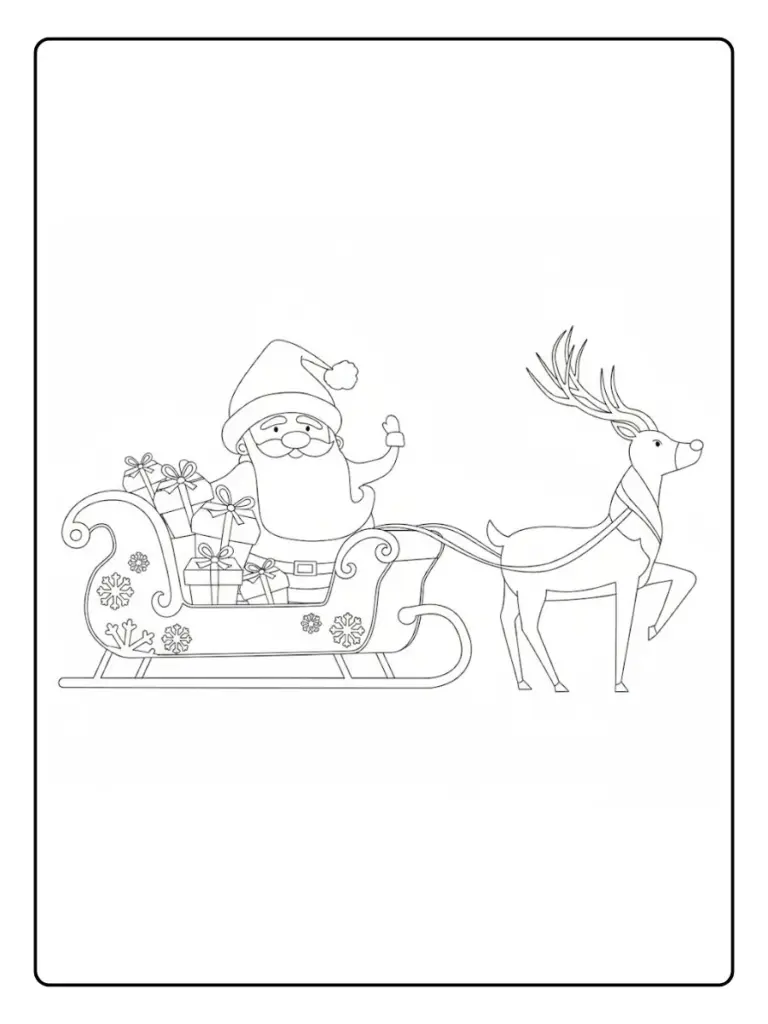 Disegni da Colorare Babbo Natale (5)