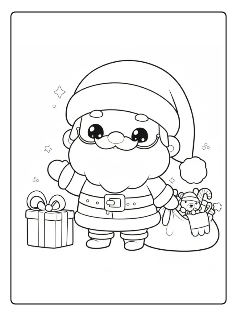 Disegni da Colorare Babbo Natale (7)