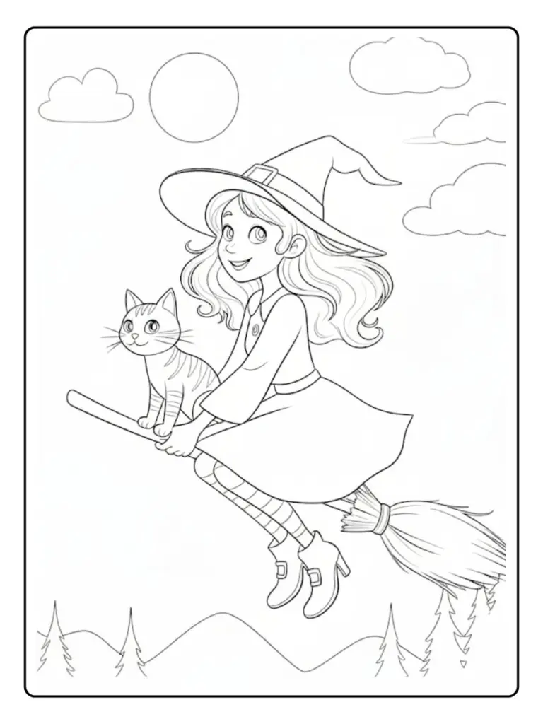 Disegni da Colorare Befana (1)