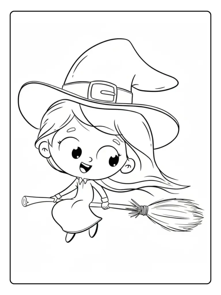 Disegni da Colorare Befana (2)