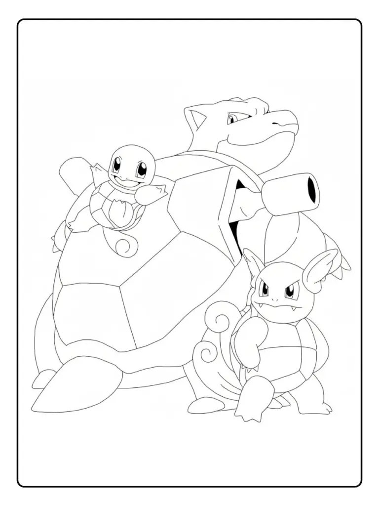 Disegni da Colorare Blastoise (10)