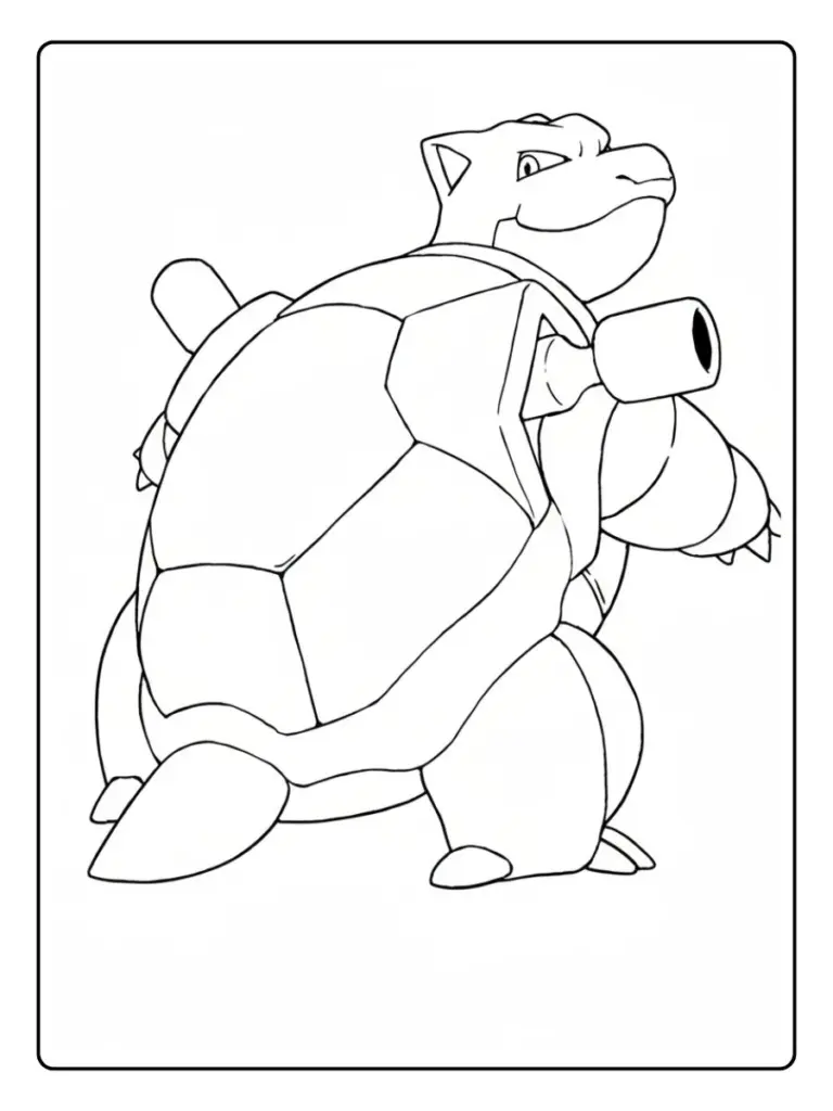 Disegni da Colorare Blastoise (11)
