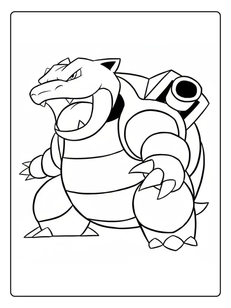 Disegni da Colorare Blastoise (12)