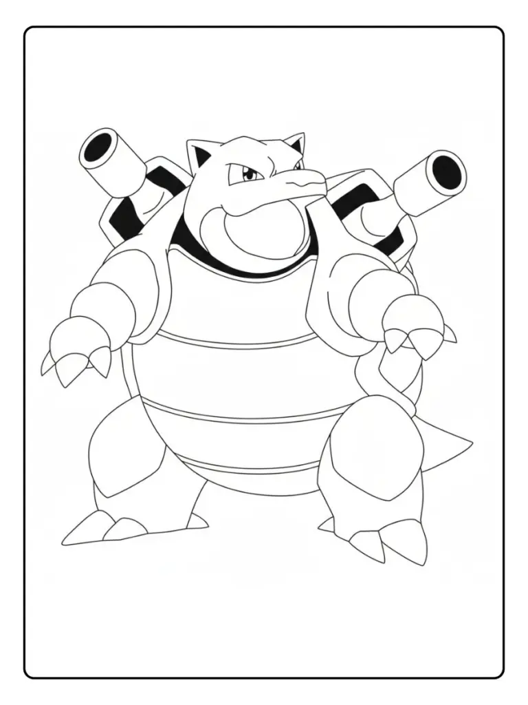 Disegni da Colorare Blastoise (13)