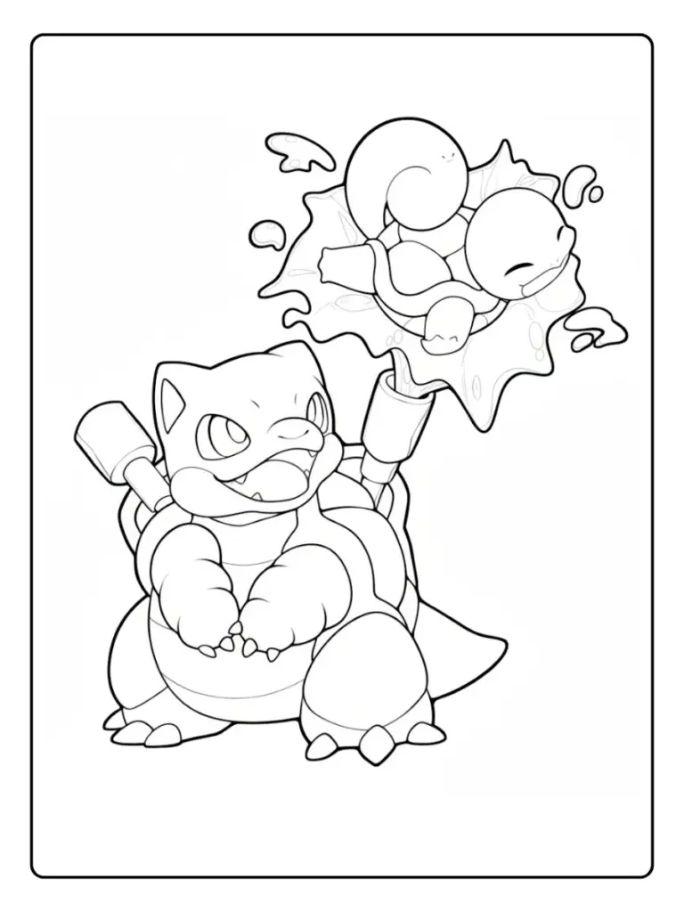 Disegni da Colorare Blastoise (14)