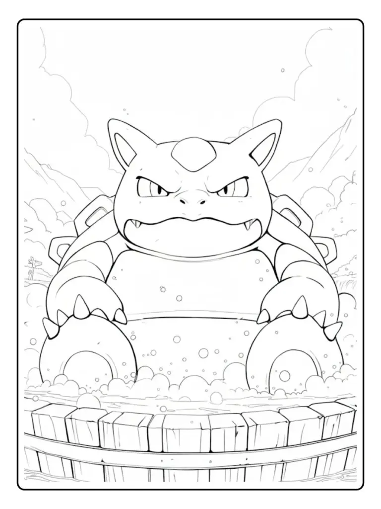 Disegni da Colorare Blastoise (15)