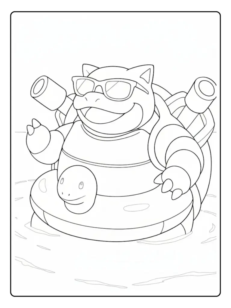 Disegni da Colorare Blastoise (2)