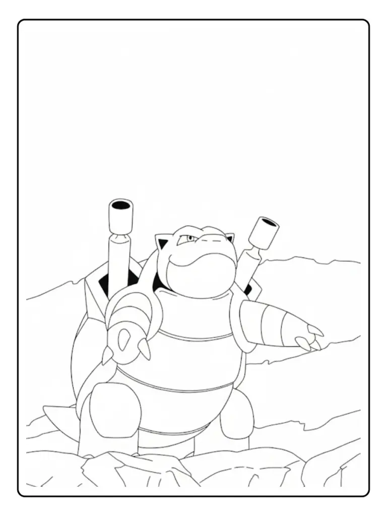 Disegni da Colorare Blastoise (3)