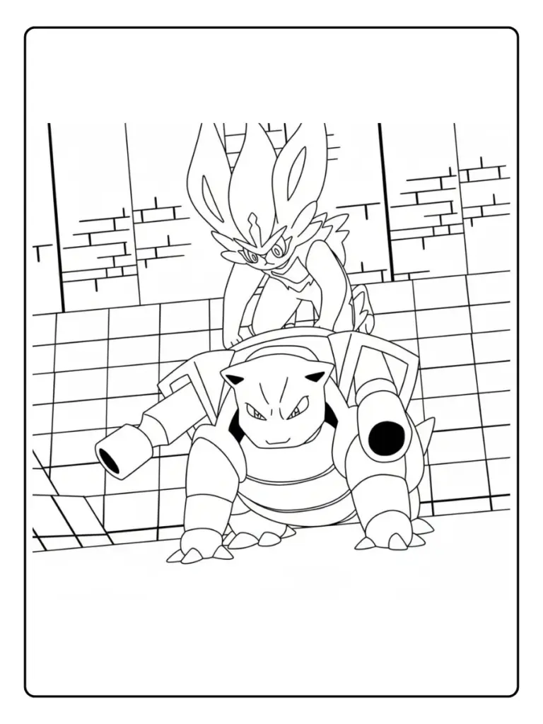 Disegni da Colorare Blastoise (4)