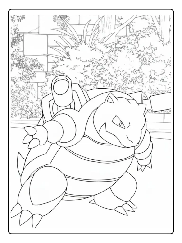 Disegni da Colorare Blastoise (5)