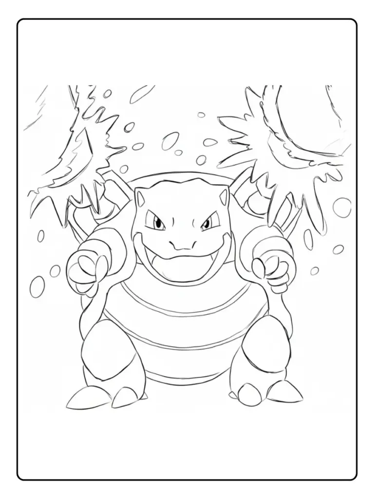 Disegni da Colorare Blastoise (7)