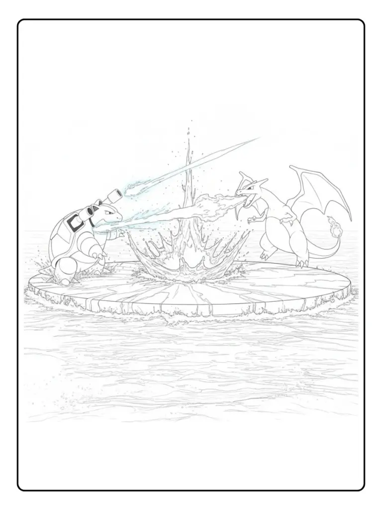 Disegni da Colorare Blastoise (8)