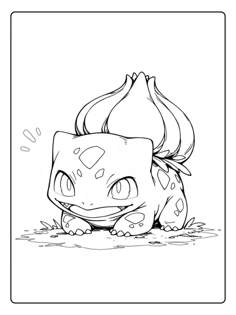 Disegni da Colorare Bulbasaur (7)